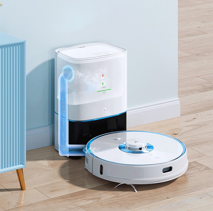 self empty robot vacuum and mop